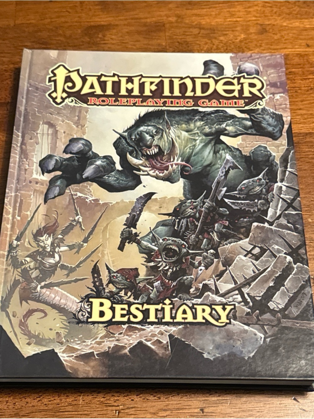 Paizo Pathfinder Roleplaying Game Bestiary Hardcover 2009 PZO1112